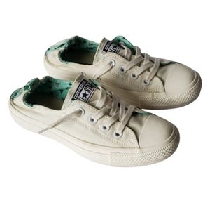 Convese Beige and Green‎ Women's Shoes.